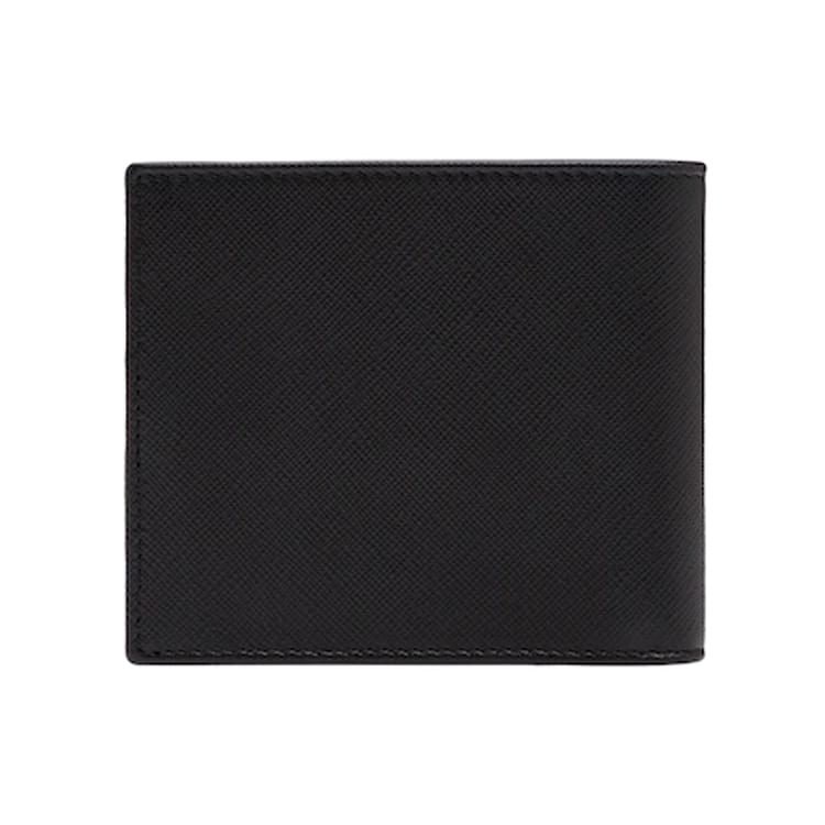 PRADA Leather Wallet Men's Black 2MO513-QHH-F0002