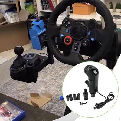 USB Симулятор переключения передач для грузовика, Подарочная ручка КПП, Аксессуар для рулевого колеса, Черный для G920 G923 Игровые инструменты