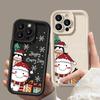 Чехол Merry Christmas Snowman Print для iPhone 16 Pro Max 15 14 13 Pro 12 11 XR XS 8 7 с рисунком пингвина, мягкий противоударный защитный бампер из ТПУ