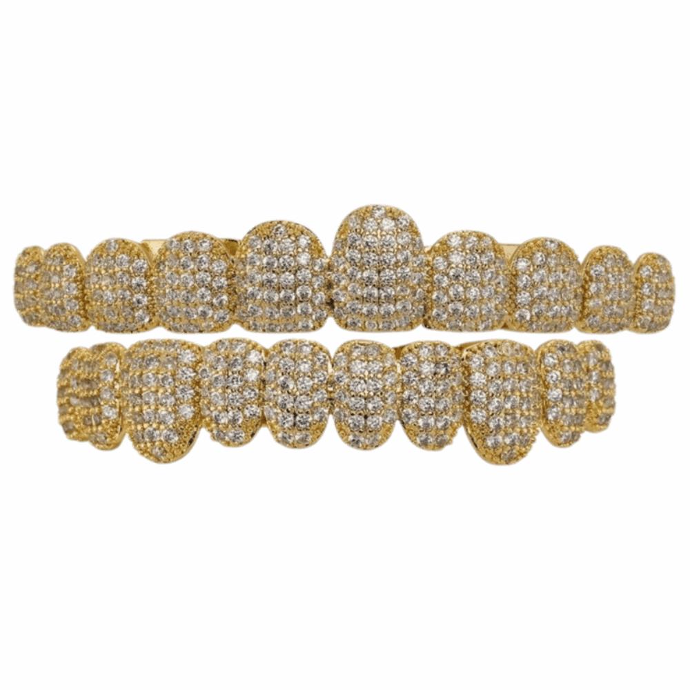 Removable Design Hiphop Teeth Grillz Top & Bottom Set Charm Teeth Grillz Dental Crown
