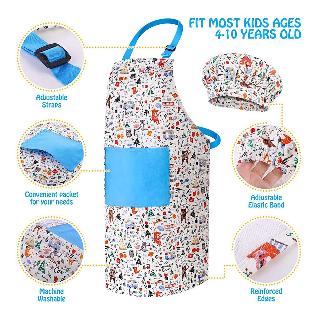 30 шт./компл. детский набор для выпечки, инструменты для выпечки, набор для приготовления пищи, в комплект входит детский фартук, шляпа шеф-повара