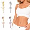 Zircon Clip on Belly Button Non Piercing Belly Button Rings Navel Rings  Fashion Accessory