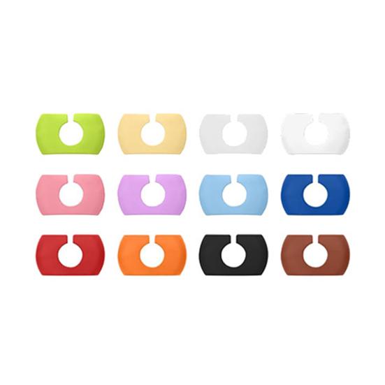 12Pcs Silicone Wine Glass Markers Color Random Wine Glass Identifier Rings Juice Beverage Wine Glass Labels Tags for Parties Receptions Weddings