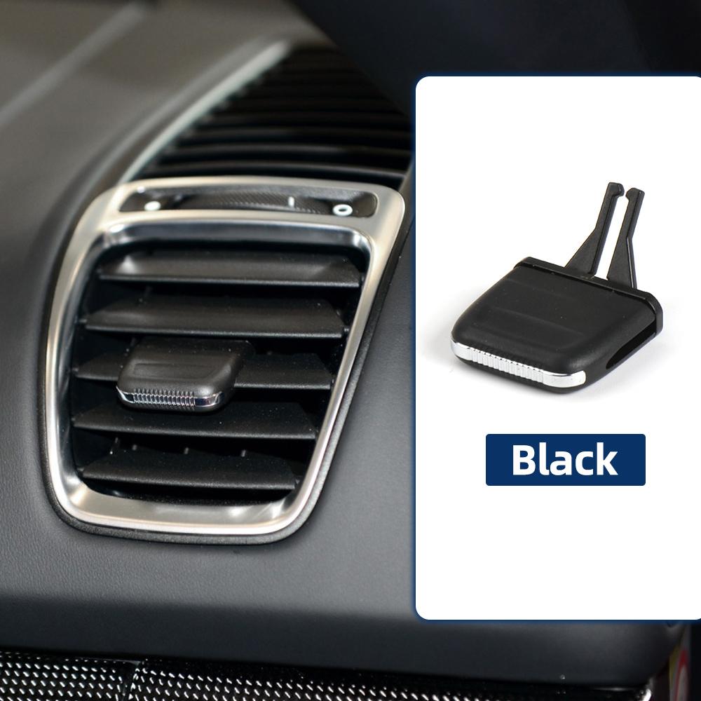 98155214202 Black Car Front Dashboard AC Vent Grille Outlet Tab Clip Slider For Porsche Boxster A/C Air Vent Trim Replacement