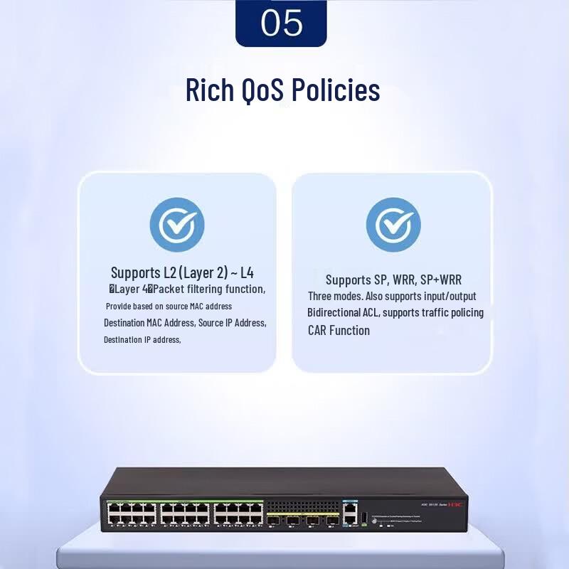 H3C S5135S-24T4X-EI-Q 24-портовый гигабитный управляемый коммутатор