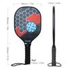 Pickleball Paddles Set of 2 Wooden Pickleball Rackets with Balls and Mesh Storage Bag for Beginners