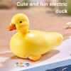 Baby Amphibious Electric Duck Toy Toddlers Boys Girls Walking Duck Toy Kids Educational Animal Crawling Interactive Bath Toy