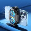 Dual Fan Portable Game Heat Sink Plug-in/Rechargeable Cell Phone Cooling Fan Air Cooling Type-C for Android IOS PUBG Game Cooler