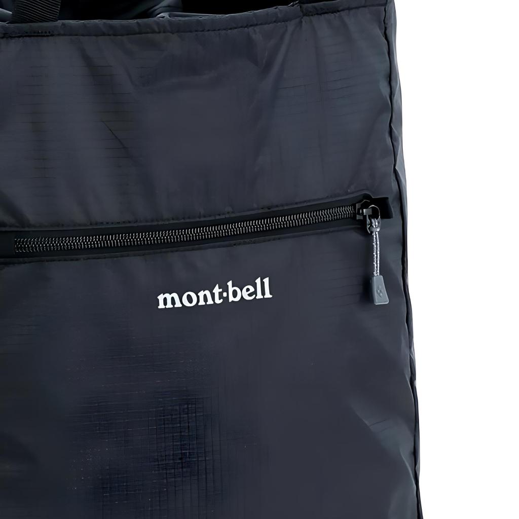 MONTBELL 14 л Однотонная Легкая Вместительная Сумка-тоут Сумка-тоут Сумка для покупок Сумка-тоут Сумка через плечо Уличная сумка Нейлон Черный Унисекс Для пары