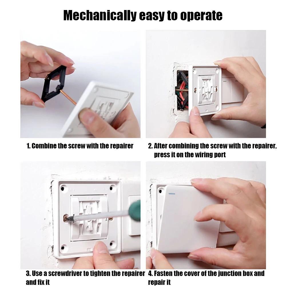 86 мм кассетный ремонтник темный ящик ремонт винт выключатель старые розетки коробки замена фиксированный настенный ремонт коробка опорный стержень
