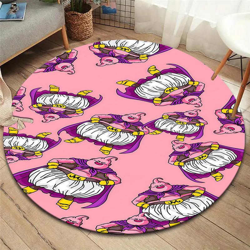 Majin Buu Round Area Rug Carpet Rug For Living Room Bedroom Sofa Playroom Decor Nonslip Floor Mat