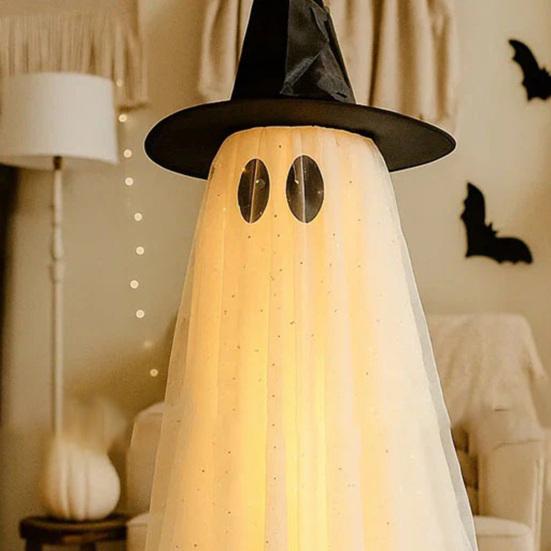 Halloween Outdoor Standing Ghost Decoration Light Up Spooky Ghost