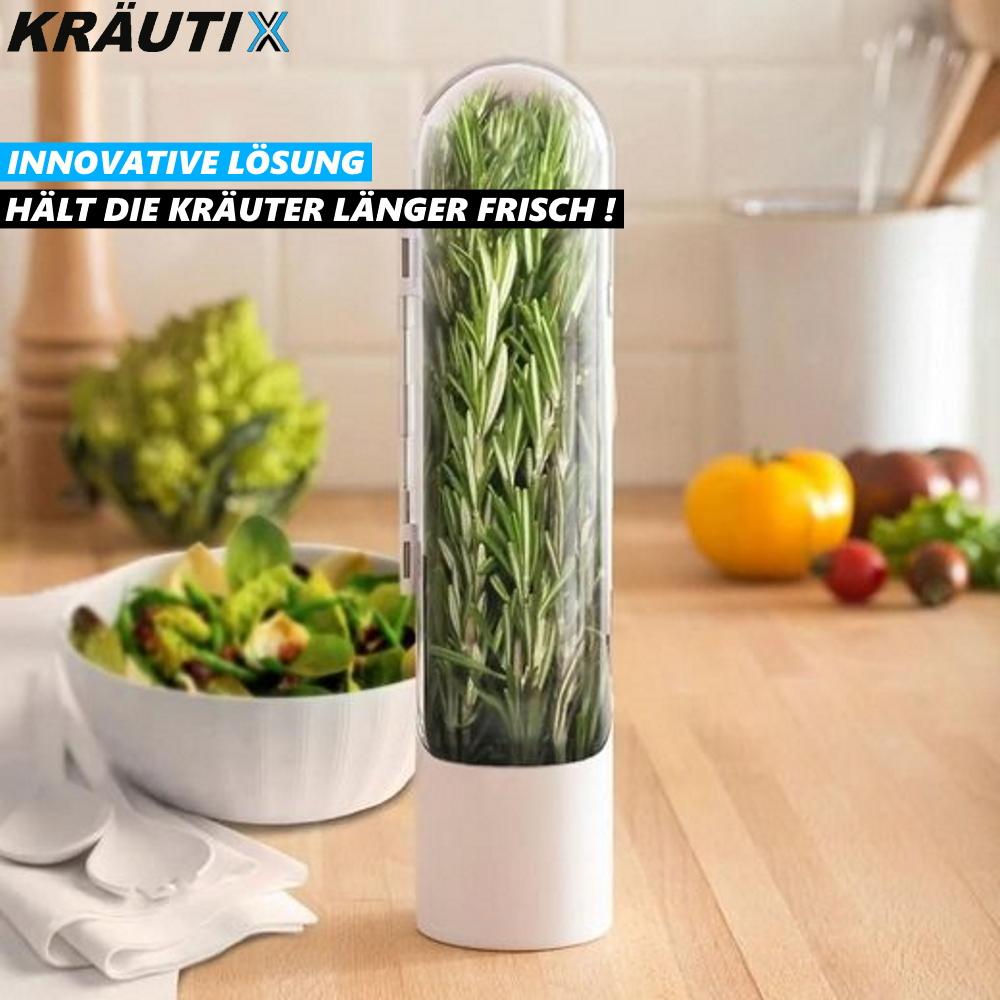 KRÄUTIX Herb Tin Herb Container Storage Container Refrigerator Herb Box