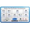 580 шт./Коробка M2 M2.5 M3 M4 M5 M6 M8 M10 M12 304 Нержавеющая сталь Плоская шайба Простая прокладка