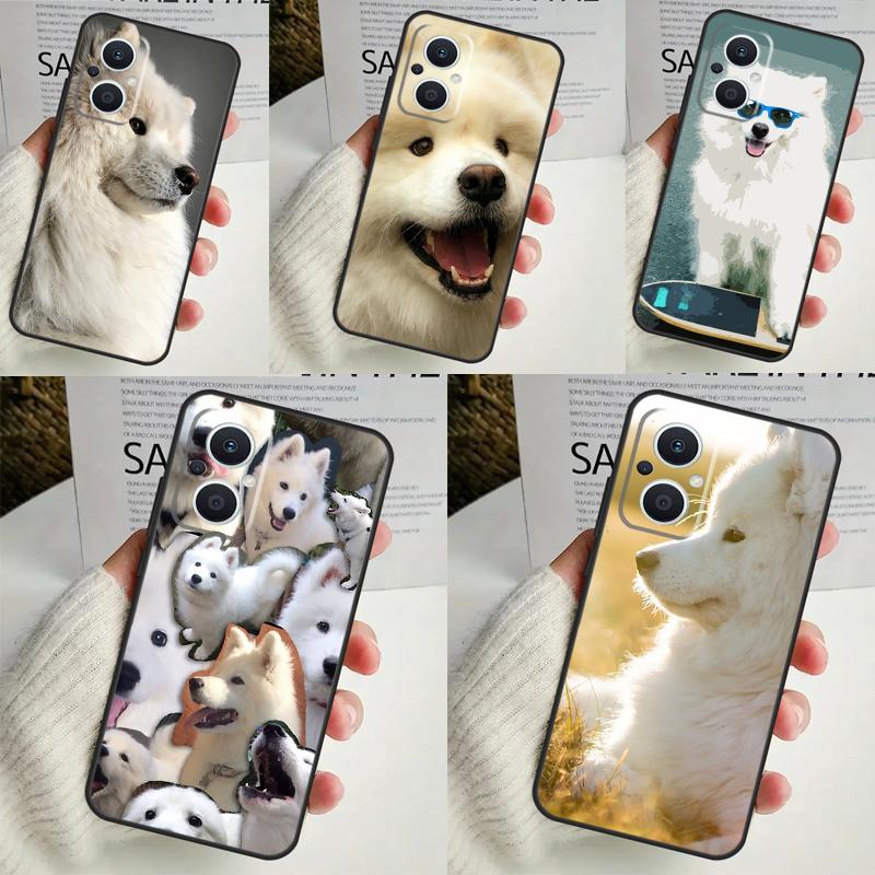 Samoyed Puppy Case For OPPO Reno 8 7 6 5 4 Lite 8T 5Z 4Z 10 11F OPPO Find X5 X6 Pro X2 Neo X3 Lite Cover