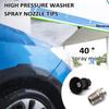40 Degree Pressure Washer Nozzle Car High Pressure Washer Spray Nozzle Tips 4.0 Hole Stainless