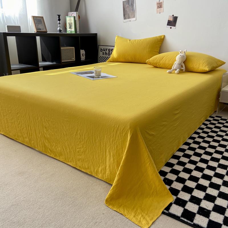 Однотонная простыня Мягкая плоская простыня Домашнее постельное белье sabanas para cama Взрослые Детская комната Простыни (Нет наволочки)