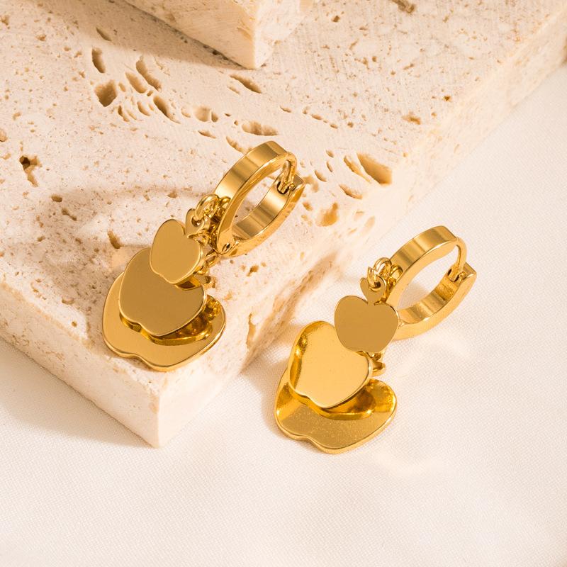 Женские серьги-гвоздики в форме сердца, креативный микронабор, цветной циркон, преувеличенные аксессуары, серьги