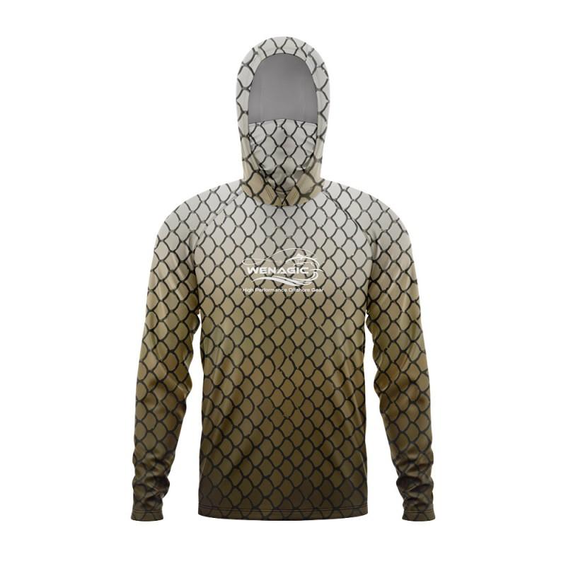 UPF 50 Quick-Dry Fishing Shirt Men Women Lightweight Breathable Hooded Long Sleeve Outdoor Angling Apparel