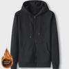 Men's 2024 Winter Thickened Velvet Cotton Hooded Cardigan Sweatshirt with Zipper