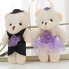 12pcs/bag Plush Animal Bear Plush Foam Toys Plush Doll Cartoon Bouquet Doll  Girl Birthday Gift