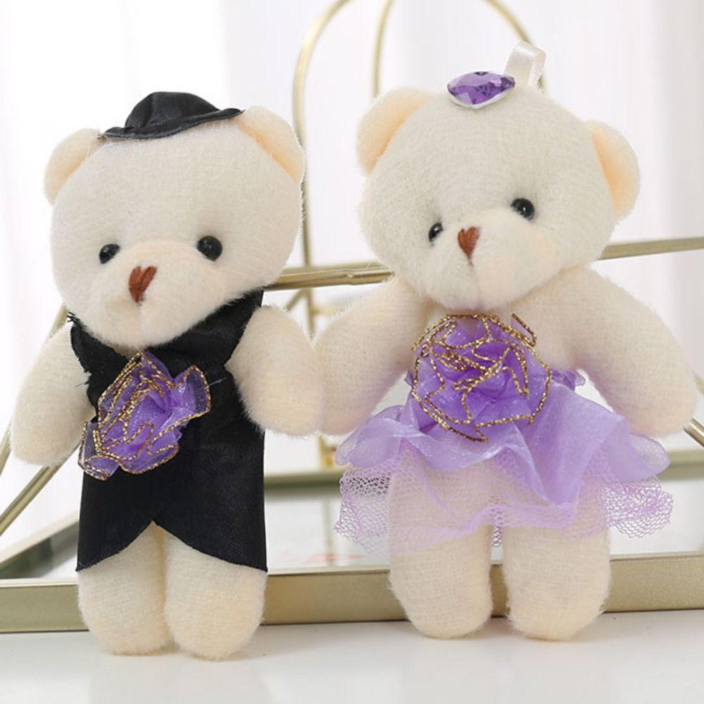 12pcs/bag Plush Animal Bear Plush Foam Toys Plush Doll Cartoon Bouquet Doll  Girl Birthday Gift
