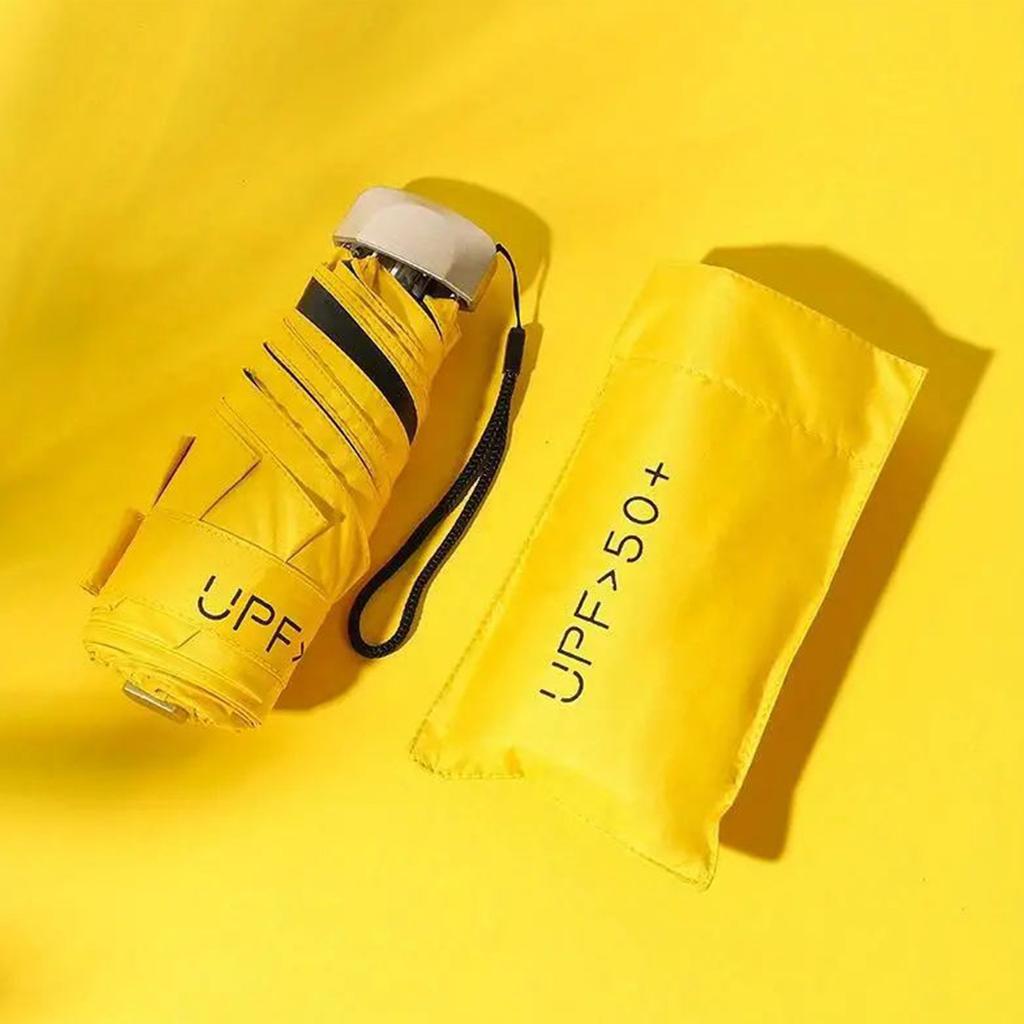 1 шт. маленький складной зонт, дорожный зонт, компактный легкий портативный зонт, водонепроницаемые портативные карманные дорожные зонты с защитой от ультрафиолета для девочек