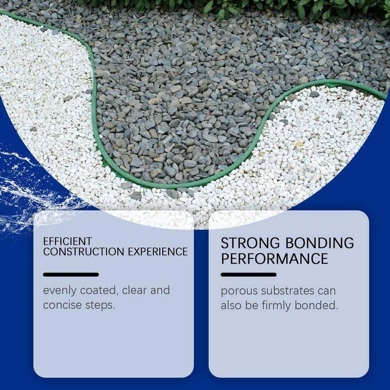 120 мл Клей для гравия для ландшафтного дизайна, Клей-герметик для ландшафтных камней, Адгезивный стабилизатор, Водостойкий быстросохнущий спрей для улицы