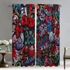 Современные шторы для гостиной, 2 шт., хип-хоп, граффити, затемняющие шторы, домашний интерьер, шторы для камеры, перегородки для детей