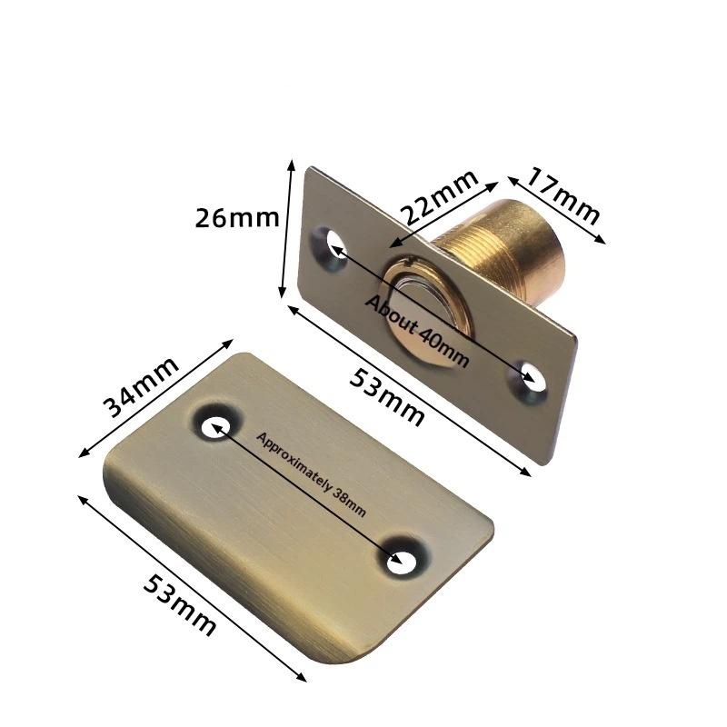 Invisible Magnetic Door Catch Adjustable Strong Magnetic Door Stopper For Hidden Door Cabinet Closet Furniture Hardware