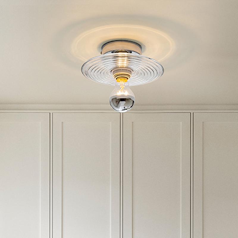 Скандинавский стеклянный настенный светильник со светодиодной подсветкой и водной рябью, круглый потолочный светильник для украшения дома, спальни, гостиной, внутреннего декора, бра