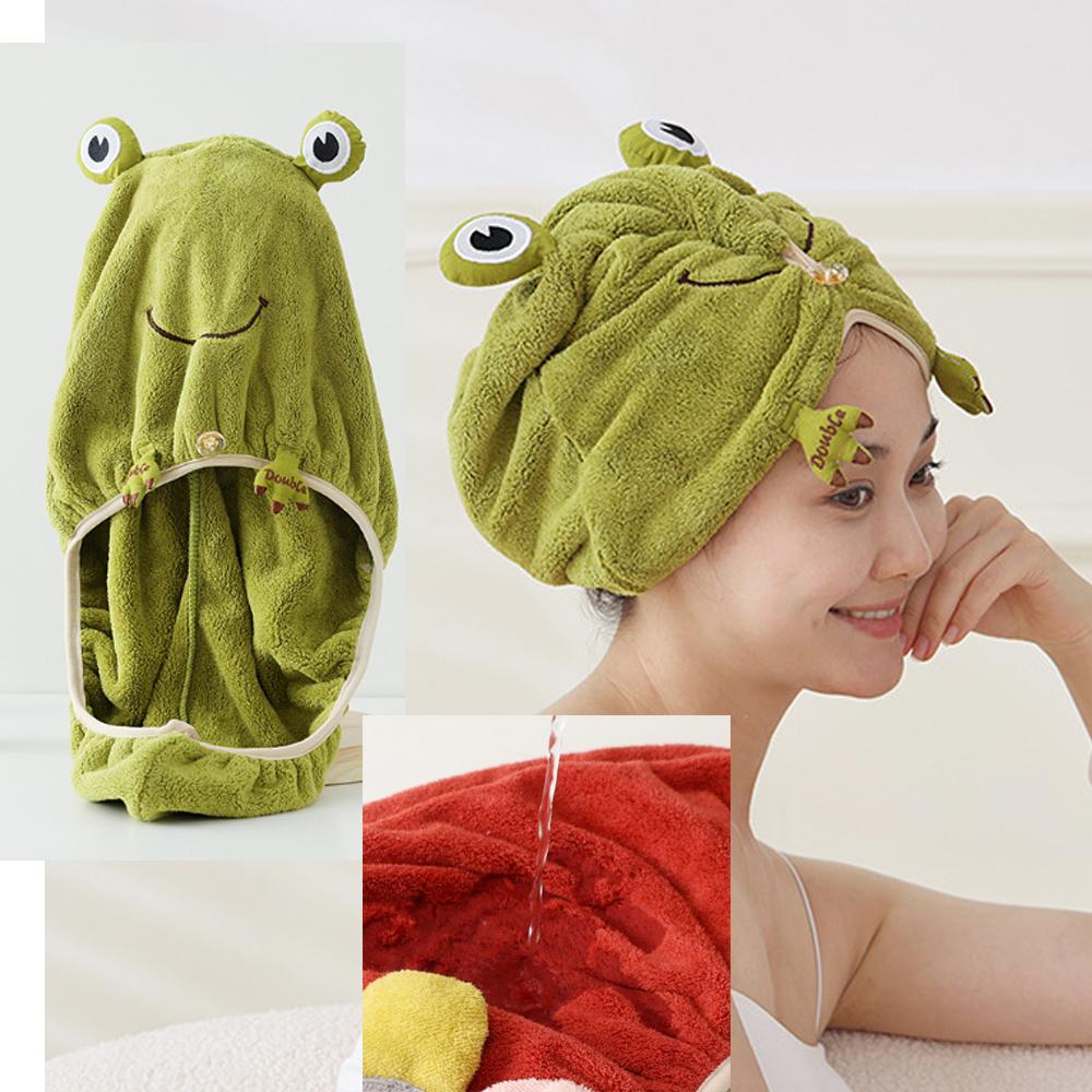 Женская шапочка для сухих волос, утолщенное впитывающее коралловое бархатное полотенце, быстросохнущий тюрбан