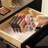 Transparent Compartment Makeup Manager Tray for Eye Shadow Palette, Lipstick and Cosmetics - Transparent Plastic Storage Box