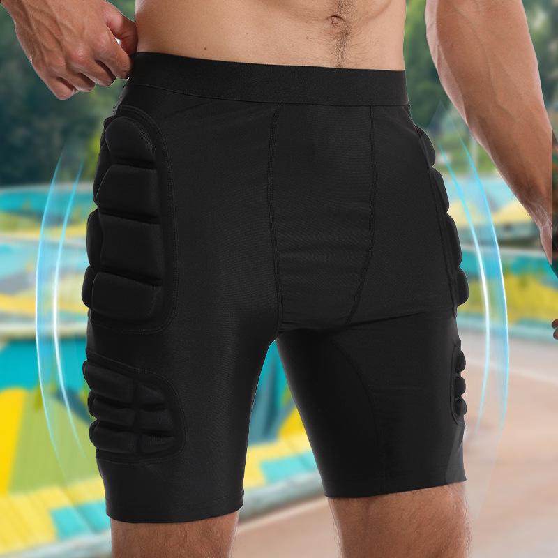 Thickened Sponge Anti-Collision Sports Shorts for Ski, Football, Rugby, and Goalkeepers