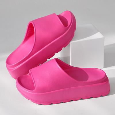 Модные теплые новые модные тапочки на платформе с плоской подошвой женские сандалии из ЭВА на толстой подошве женские летние повседневные пляжные шлепанцы сандалии на высоком каблуке