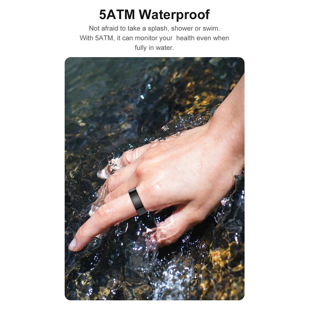 R09 Умное кольцо Мониторинг сердечного ритма, кислорода в крови, сна Водонепроницаемые кольца для здоровья и фитнеса с зарядным кейсом Удаленное управление фотосъемкой