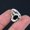Натуральный черный оникс, драгоценный камень, стерлинговое серебро 925 пробы, граненое кольцо ручной работы, ювелирные изделия для женщин и девочек