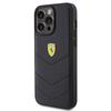 Ferrari Fehcp15Xrduk iPhone 15 Pro Max 6.7 Черный/Black Жесткий чехол Стеганый Металлический логотип