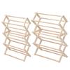 Wooden Clothes Drying Rack Collapsible Garment Laundry Dryer Hanger Rack Drying Clothes and Towels for Nursery Kids' Room