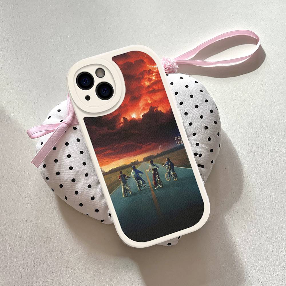 Горячий S-Stranger T-Things Кожаный Чехол Для Телефона Для IPhone 15 14 13 Pro Max 12 11 16 Plus Чехол Для Телефона