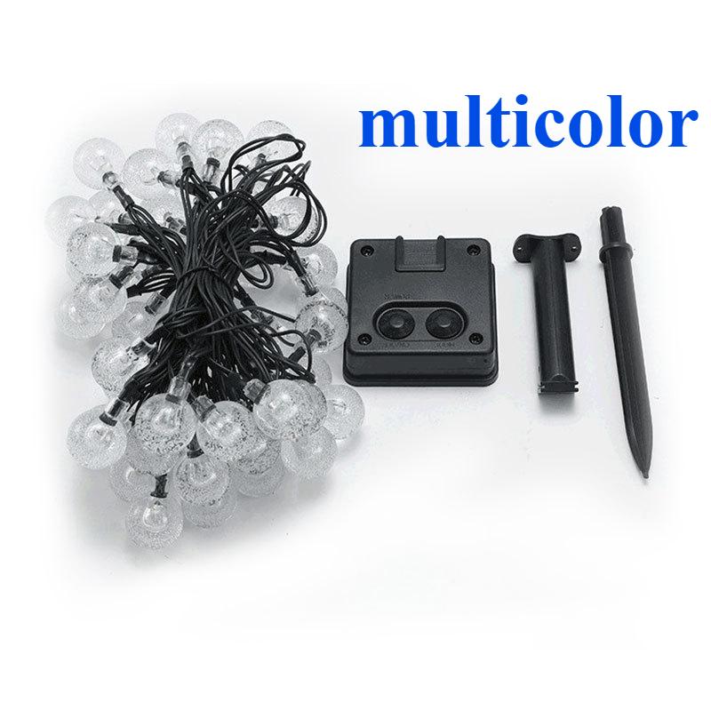 200 светодиодных солнечных уличных гирлянд в виде хрустальных шаров с 8 режимами освещения для двора, сада, крыльца, кемпинга, палатки, пикника на открытом воздухе, украшения для вечеринки