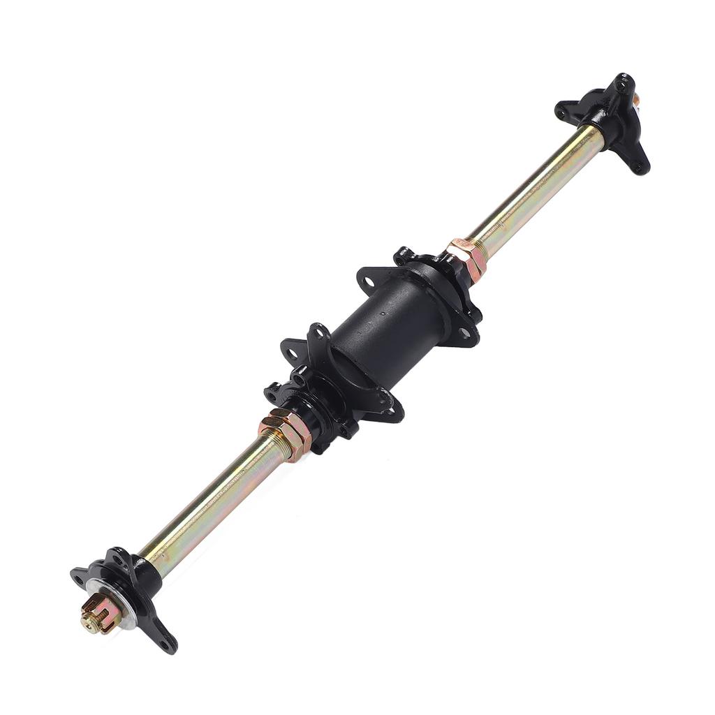 Комплект задней живой оси для картинга 650 мм со звездочкой, креплением для тормозного диска, ступицей сиденья, фланцем ступицы для квадроцикла, дрифт-трайка