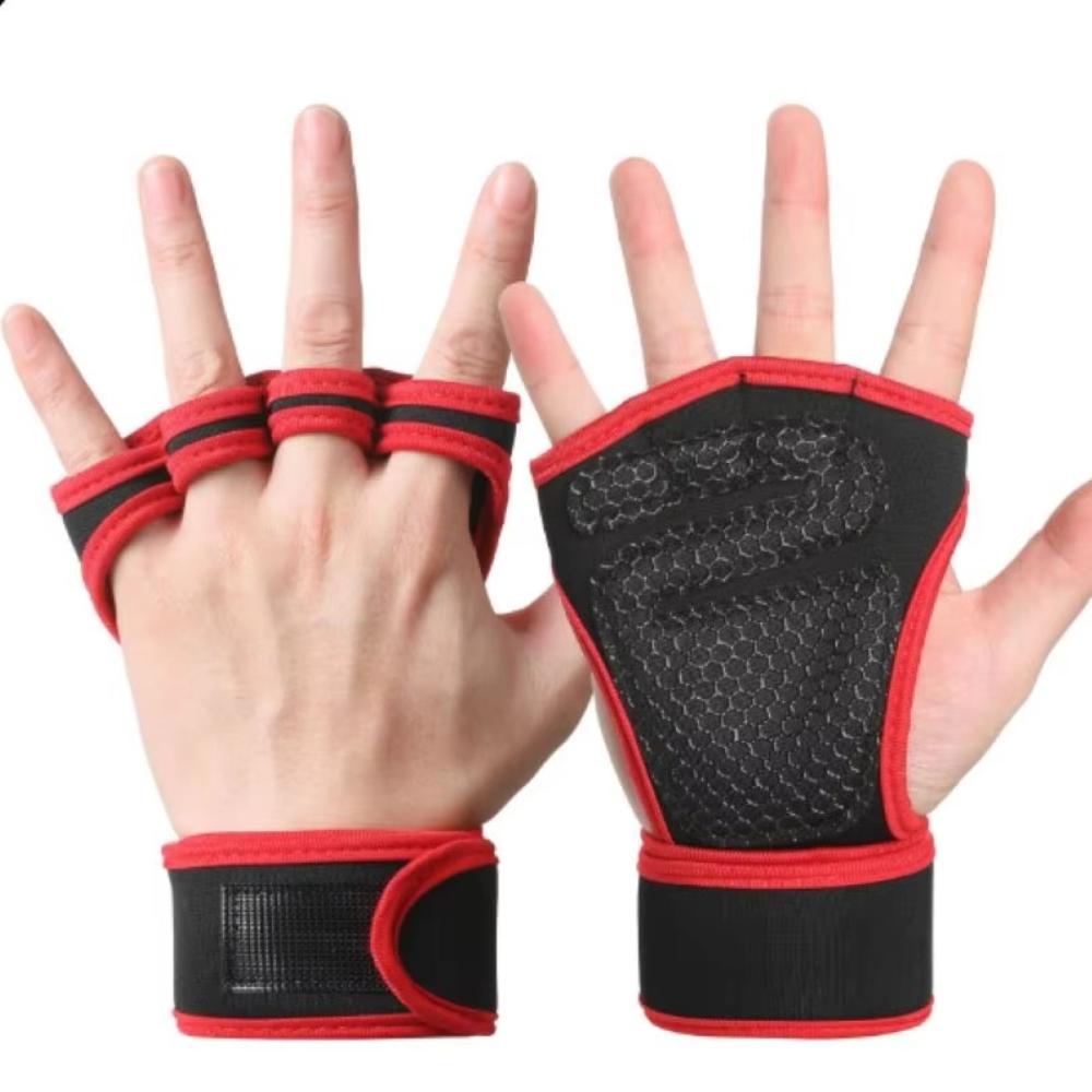 Unisex Bodybuilding Home Gym Non-Slip Weight Lifting Training Gloves with Palm Support