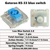 Низкопрофильный переключатель Gateron KS-33 2.0 Красный Синий Коричневый 3-контактный для ультратонкой механической клавиатуры air75 air60 K1 K3 K7