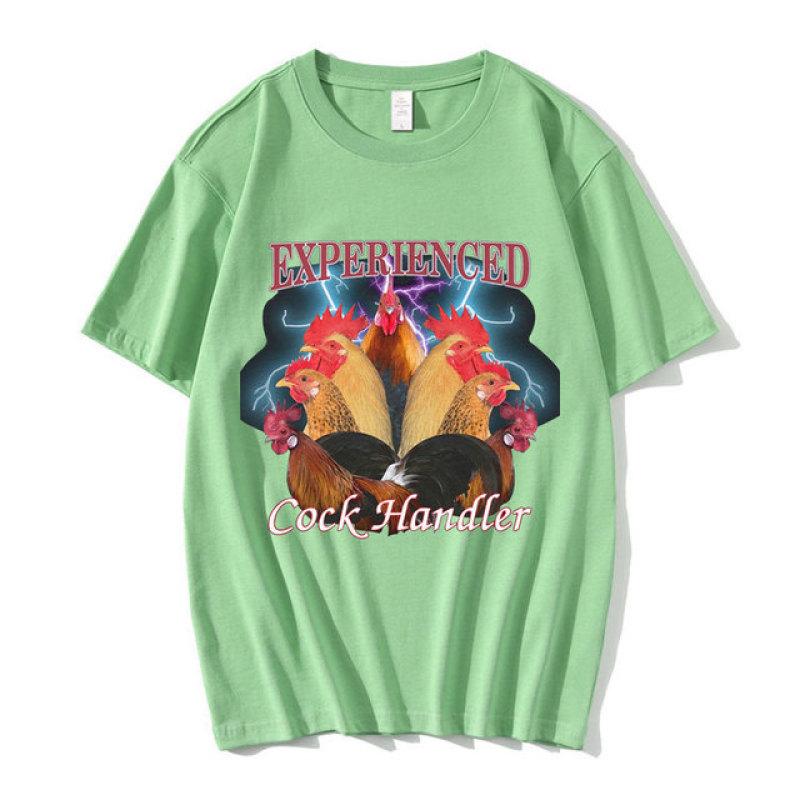 Забавная профессиональная футболка с рисунком курицы и петуха, мужские повседневные хлопковые футболки большого размера в стиле Харадзюку, уличная одежда