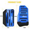 Blue Non-Slip Gas Automatic Brake Foot Pedal Pad Cover Car Accessories Parts 2Pc