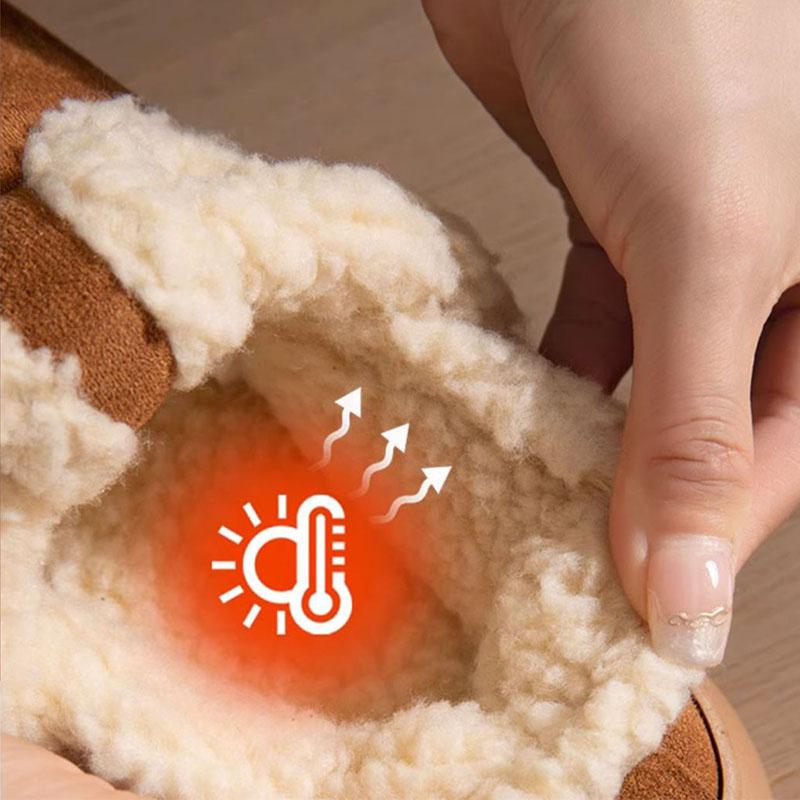 Winter Warm Men Slippers Casual Non-slip Platform Flats Home Waterproof Non Slip Shoes Indoor Outdoor Thick Plush Women Slides