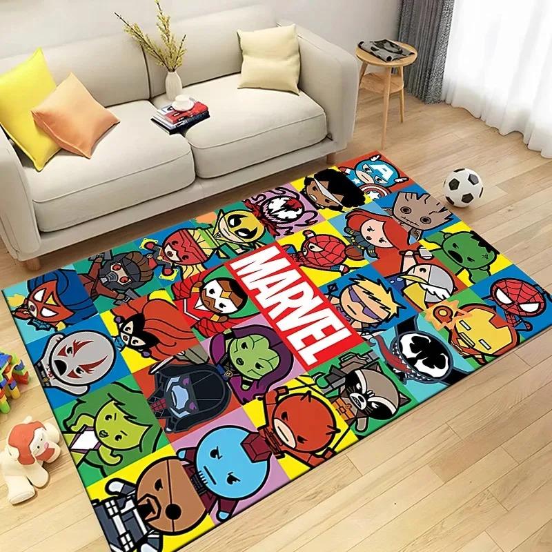 Disney Marvel-Avengers Superhero Area Rug for Home Living Room Bedroom Sofa Doormat Kitchen Decor Non-slip Floor Mat