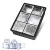 Phyxiul Food-Grade Silicone Ice Maker, 5cm Square, for Kitchens, Restaurants, and Home Use, Easy Ice Dispensing, with Lid (6 Trays)