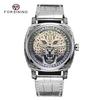 Forsining Мужские модные повседневные автоматические механические часы с драконом, тигром, леопардом и пиратским узором NP1